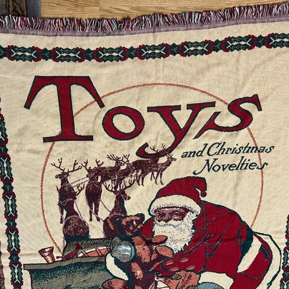 Vintage Sears & Roebuck Christmas tapestry wall hanging - Picture 3 of 5